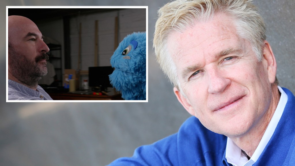 Matthew Modine joins the 'Hope this helps!'  As PE;  Doc uses satire, the strange, furry blue creature to explore the dangers, the promise of AI